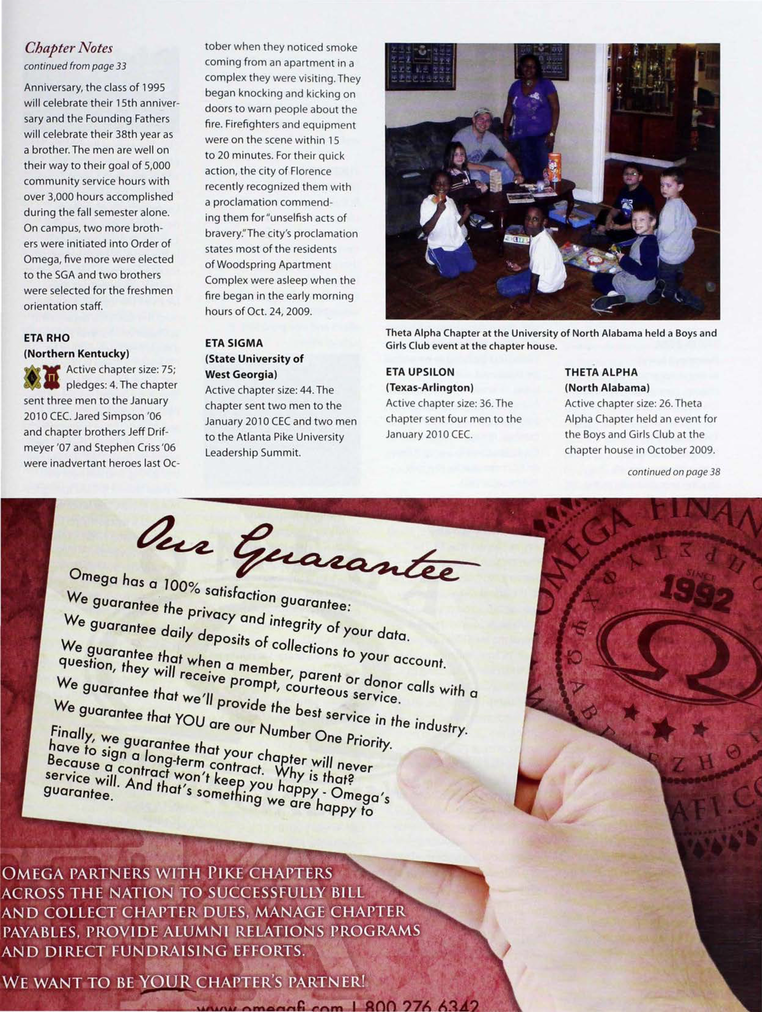 Chapter Notes, Continued, Spring 2010